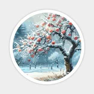 Winter Apple Tree Magnet